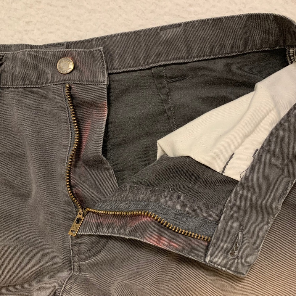 Arborwear Canvas Work Pants 36x34 (FITS 36x33) Faded Utility Rugged *HOLE* Gray - Picture 5 of 11